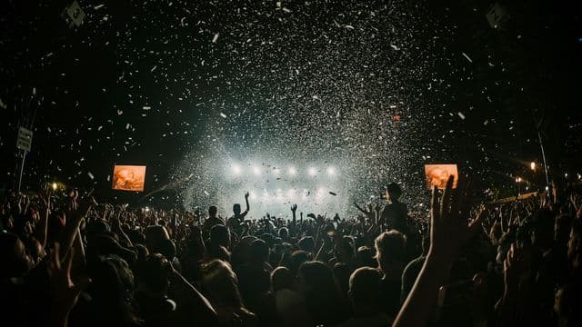 Publikum bei einem Open-Air-Festival